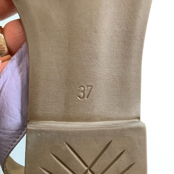 BUENO Bianca Lilac Leather Flat Sandal Size 37 - Picture 7 of 11